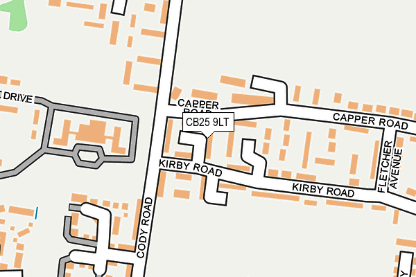 CB25 9LT map - OS OpenMap – Local (Ordnance Survey)