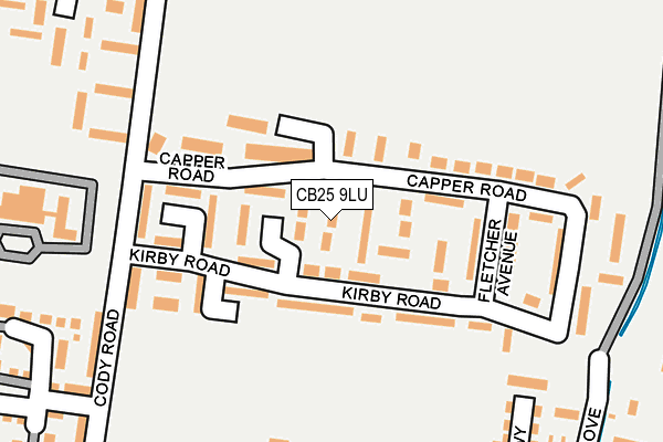 CB25 9LU map - OS OpenMap – Local (Ordnance Survey)