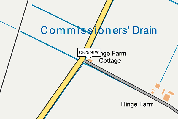 CB25 9LW map - OS OpenMap – Local (Ordnance Survey)