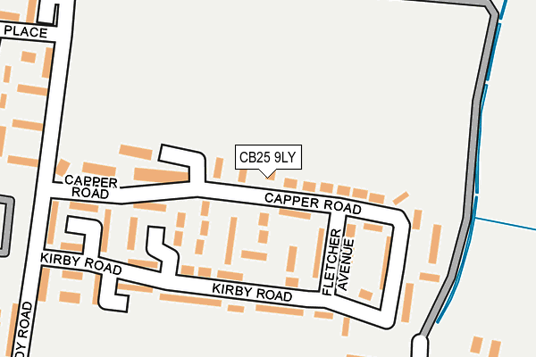 CB25 9LY map - OS OpenMap – Local (Ordnance Survey)