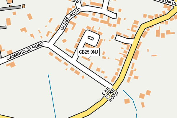 CB25 9NJ map - OS OpenMap – Local (Ordnance Survey)
