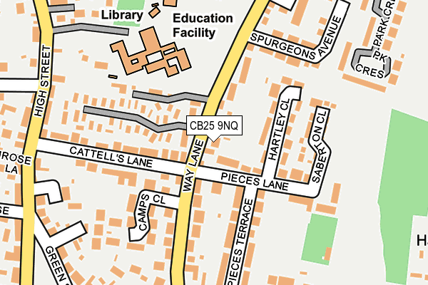 CB25 9NQ map - OS OpenMap – Local (Ordnance Survey)