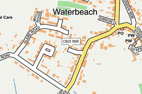 CB25 9NR map - OS OpenMap – Local (Ordnance Survey)