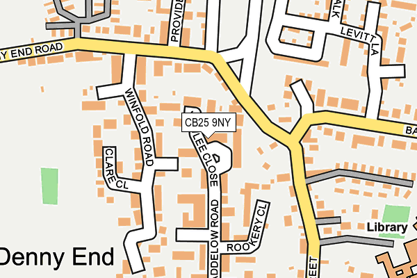 CB25 9NY map - OS OpenMap – Local (Ordnance Survey)