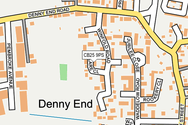 CB25 9PS map - OS OpenMap – Local (Ordnance Survey)