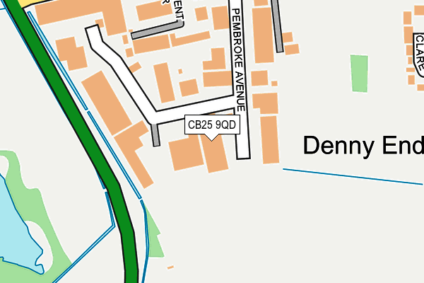 CB25 9QD map - OS OpenMap – Local (Ordnance Survey)