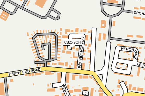 CB25 9QH map - OS OpenMap – Local (Ordnance Survey)