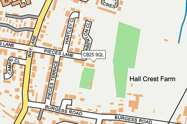 CB25 9QL map - OS OpenMap – Local (Ordnance Survey)