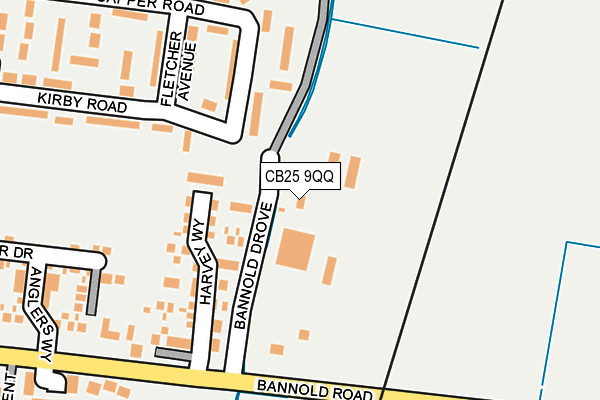 CB25 9QQ map - OS OpenMap – Local (Ordnance Survey)