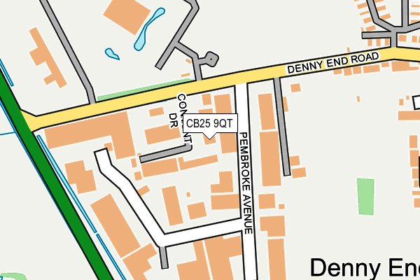 CB25 9QT map - OS OpenMap – Local (Ordnance Survey)