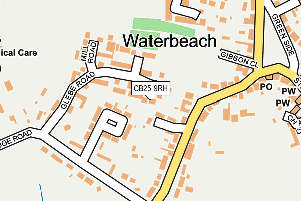 CB25 9RH map - OS OpenMap – Local (Ordnance Survey)