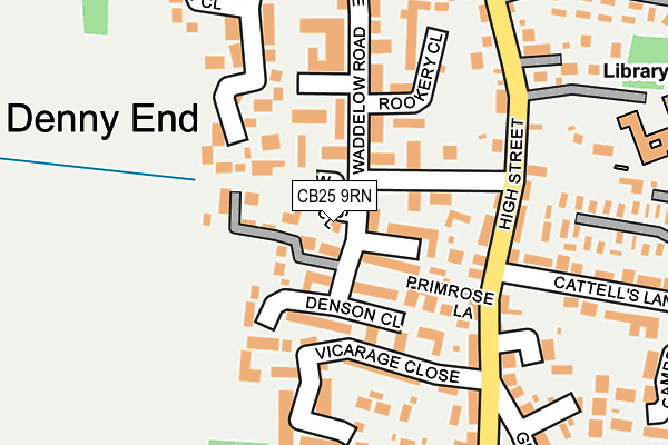 CB25 9RN map - OS OpenMap – Local (Ordnance Survey)