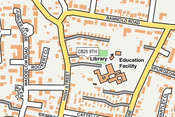 CB25 9TH map - OS OpenMap – Local (Ordnance Survey)