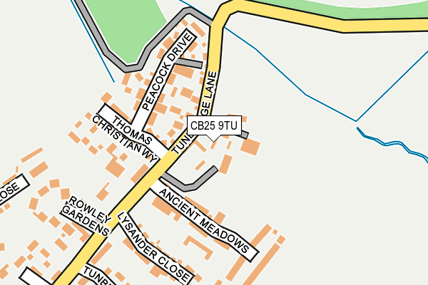 CB25 9TU map - OS OpenMap – Local (Ordnance Survey)