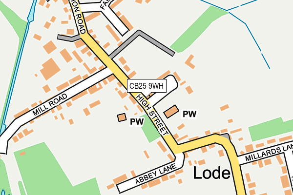 CB25 9WH map - OS OpenMap – Local (Ordnance Survey)