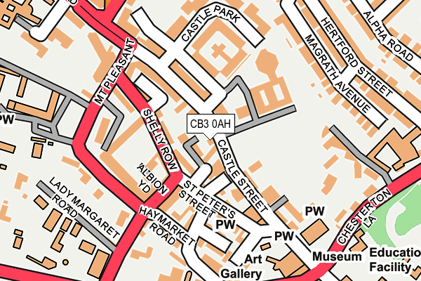 CB3 0AH map - OS OpenMap – Local (Ordnance Survey)