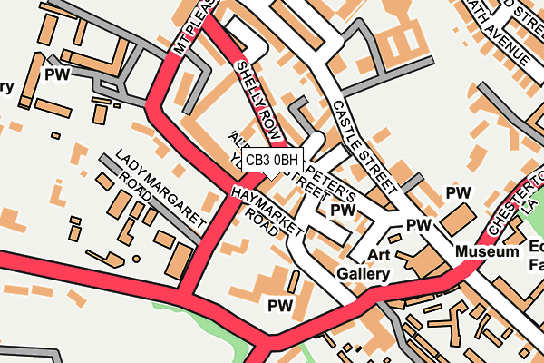 CB3 0BH map - OS OpenMap – Local (Ordnance Survey)