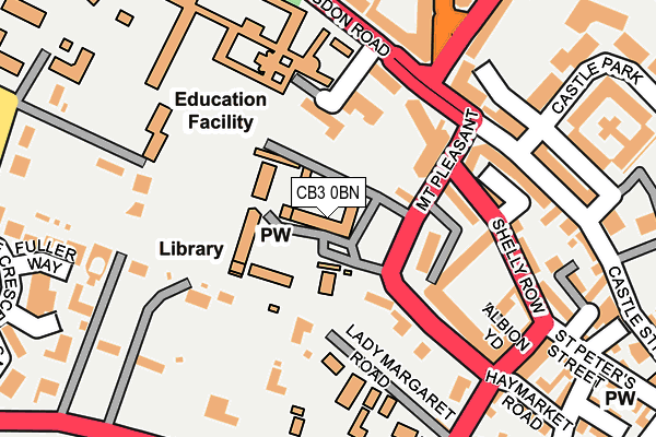 CB3 0BN map - OS OpenMap – Local (Ordnance Survey)