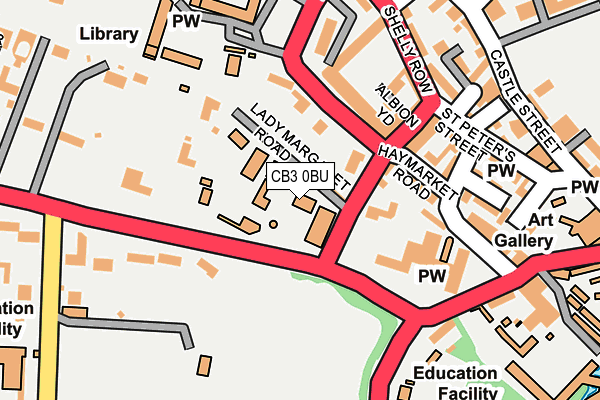 CB3 0BU map - OS OpenMap – Local (Ordnance Survey)