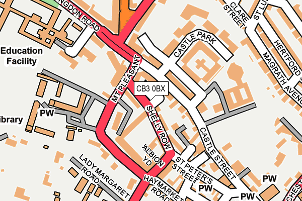 CB3 0BX map - OS OpenMap – Local (Ordnance Survey)