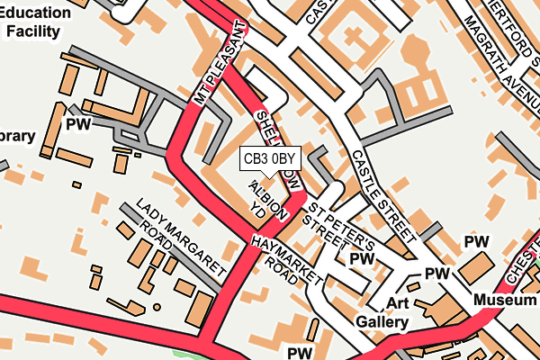 CB3 0BY map - OS OpenMap – Local (Ordnance Survey)