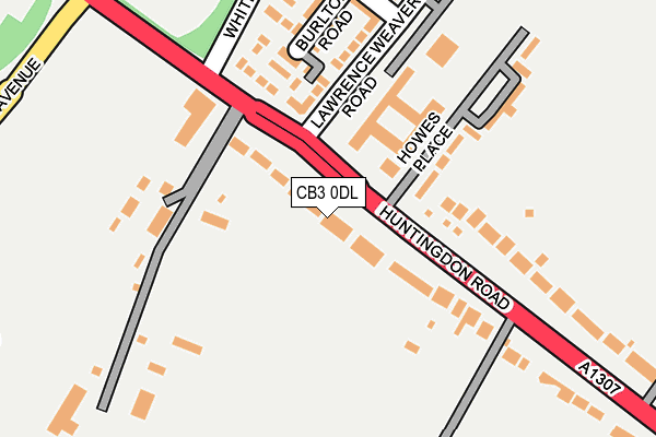CB3 0DL map - OS OpenMap – Local (Ordnance Survey)
