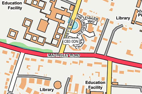 CB3 0DN map - OS OpenMap – Local (Ordnance Survey)