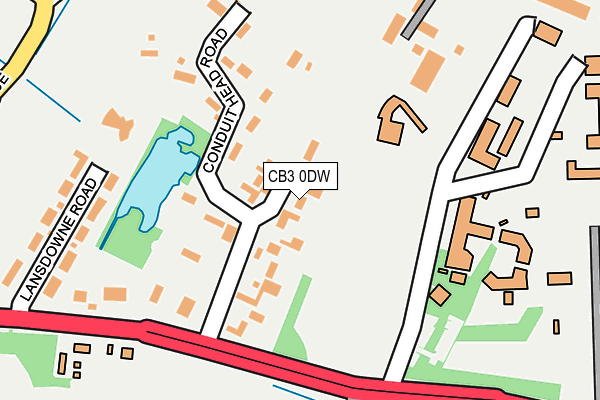 CB3 0DW map - OS OpenMap – Local (Ordnance Survey)
