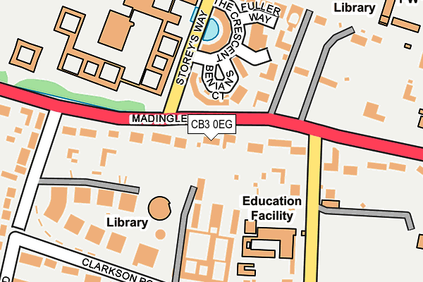 CB3 0EG map - OS OpenMap – Local (Ordnance Survey)