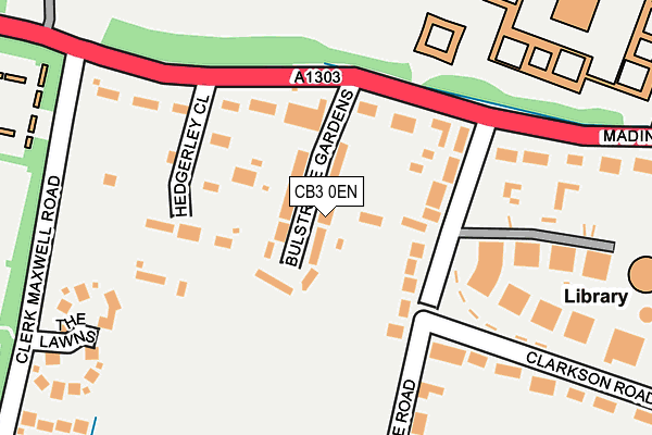 CB3 0EN map - OS OpenMap – Local (Ordnance Survey)