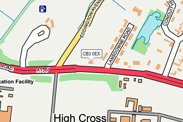 CB3 0EX map - OS OpenMap – Local (Ordnance Survey)