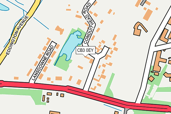 CB3 0EY map - OS OpenMap – Local (Ordnance Survey)