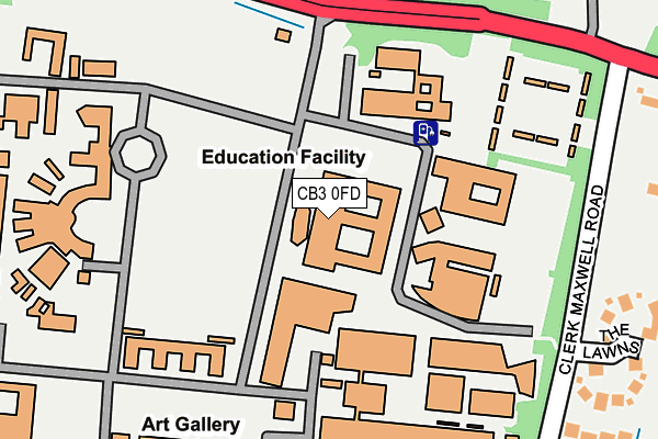 CB3 0FD map - OS OpenMap – Local (Ordnance Survey)