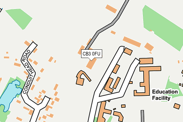 CB3 0FU map - OS OpenMap – Local (Ordnance Survey)