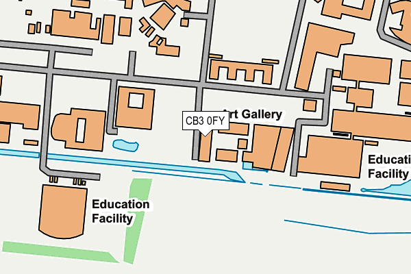 CB3 0FY map - OS OpenMap – Local (Ordnance Survey)