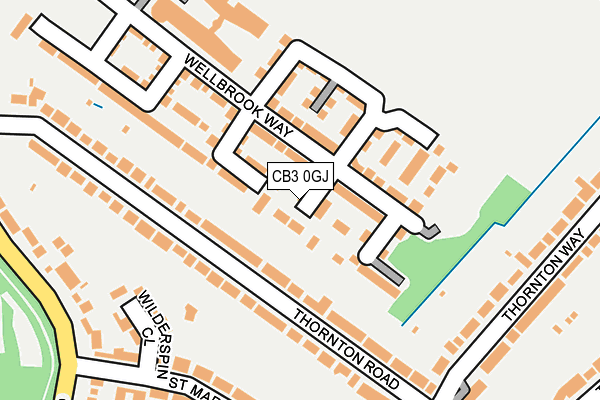 CB3 0GJ map - OS OpenMap – Local (Ordnance Survey)