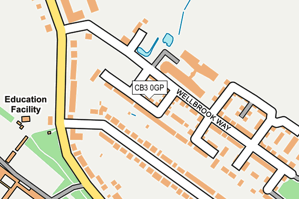 CB3 0GP map - OS OpenMap – Local (Ordnance Survey)