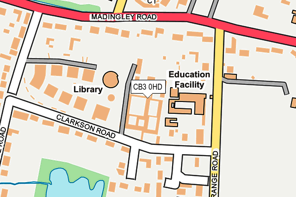 CB3 0HD map - OS OpenMap – Local (Ordnance Survey)