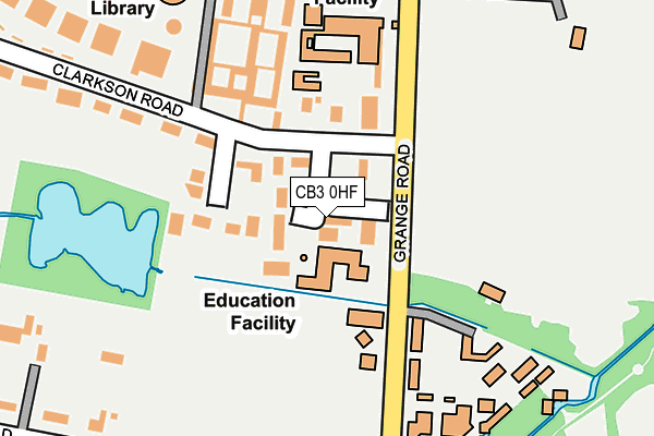 CB3 0HF map - OS OpenMap – Local (Ordnance Survey)