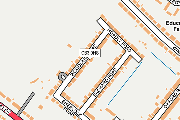 CB3 0HS map - OS OpenMap – Local (Ordnance Survey)