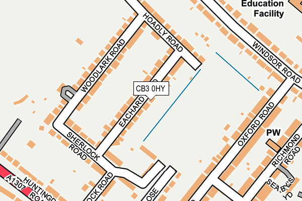 CB3 0HY map - OS OpenMap – Local (Ordnance Survey)