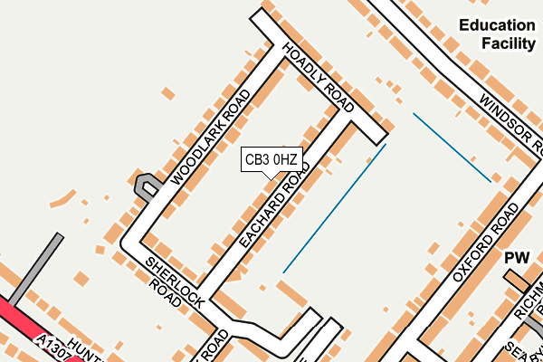 CB3 0HZ map - OS OpenMap – Local (Ordnance Survey)