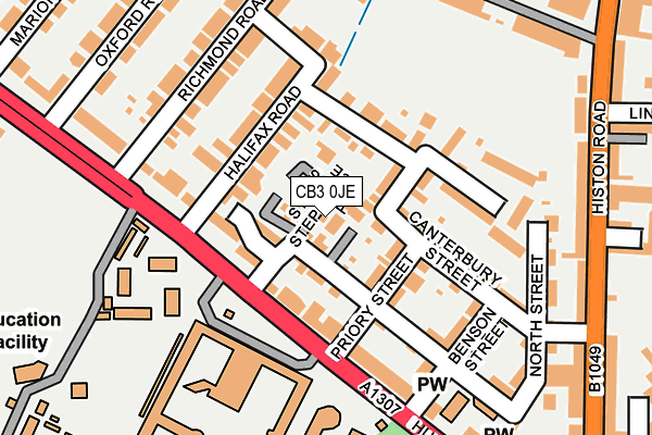 CB3 0JE map - OS OpenMap – Local (Ordnance Survey)