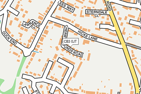 CB3 0JT map - OS OpenMap – Local (Ordnance Survey)