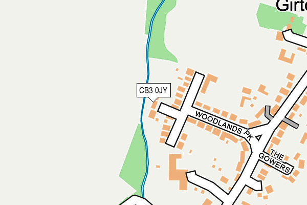 CB3 0JY map - OS OpenMap – Local (Ordnance Survey)