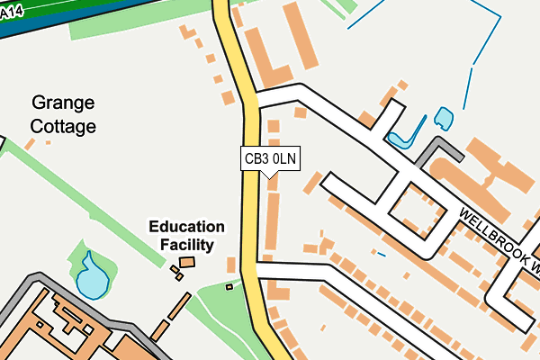 CB3 0LN map - OS OpenMap – Local (Ordnance Survey)