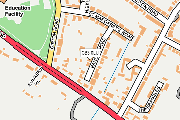 CB3 0LU map - OS OpenMap – Local (Ordnance Survey)