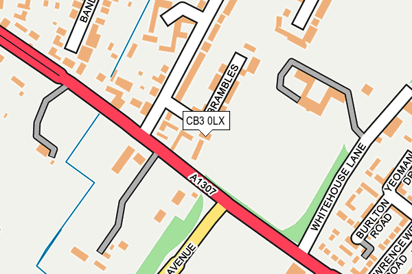 CB3 0LX map - OS OpenMap – Local (Ordnance Survey)