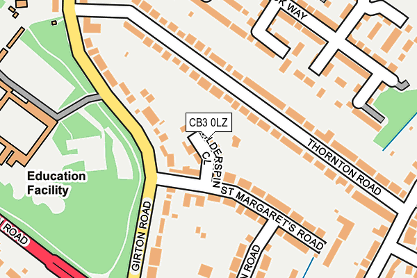 CB3 0LZ map - OS OpenMap – Local (Ordnance Survey)