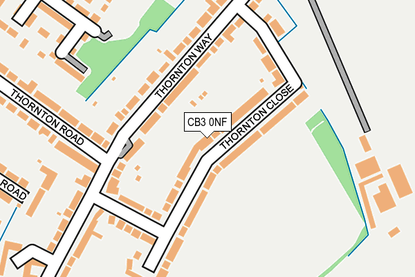 CB3 0NF map - OS OpenMap – Local (Ordnance Survey)